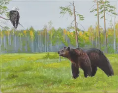 Adrian Preda, SUA vs Rusia, 2016, ulei pe pânză
