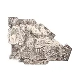 Hortensia Mi Kafchin, Collector from Space (Alegoria colecționarului), 2013, acrilic pe placaj decupat iregular