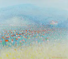 Emil Ciocoiu, Castelul alb, 2007, ulei pe pânză