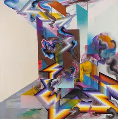 Bogdan Cazacincu, Indoor, 2020, acrilic pe pânză