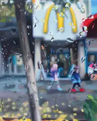 Happy Kids by Teona Toderel, 2021, ulei pe pânză, sold Feb 2021