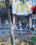 Teona Toderel, Happy Kids, 2021, ulei pe pânză