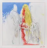 Salvador Dalí, Lady Godiva, serigrafie pe mătase