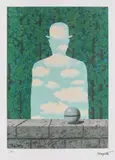 Plimbare plăcută by René Magritte, cromolitografie, sold Feb 2021
