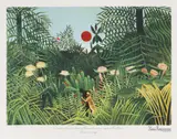 Henri Rousseau, Pădurea virgină, cromolitografie