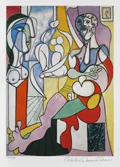 Sculptorul by Pablo Picasso, cromolitografie, sold Feb 2021
