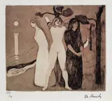 Edvard Munch, Cele trei stadii ale femeii, cromolitografie