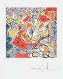Chitarele by Salvador Dalí, cromolitografie, sold Feb 2021