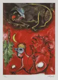 Cântecul cocoșului by Marc Chagall, cromolitografie, sold Feb 2021