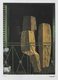 Balconul lui Manet by René Magritte, cromolitografie, sold Feb 2021