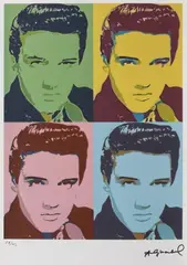 Elvis by Andy Warhol, cromolitografie, sold Feb 2021