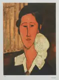 Amedeo Modigliani, Tunica albă, cromolitografie