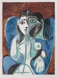 Nud albastru by Pablo Picasso, cromolitografie, sold Feb 2021