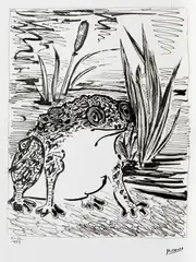 Broasca by Pablo Picasso, cromolitografie, sold Feb 2021