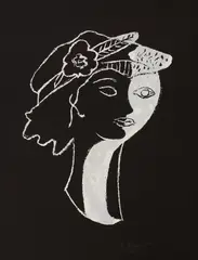Ea și el by Georges Braque, cromolitografie, sold Feb 2021