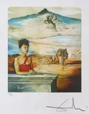 Portretul doamnei  doamnei Jack Warner by Salvador Dalí, cromolitografie, sold Feb 2021