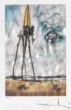 Elefant spațial by Salvador Dalí, cromolitografie, sold Feb 2021