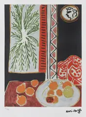 Interior de atelier by Henri Matisse, cromolitografie, sold Feb 2021
