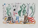 În atelierul artistului by Pablo Picasso, cromolitografie, sold Feb 2021