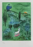 Daphné și Chloé by Marc Chagall, cromolitografie, sold Feb 2021