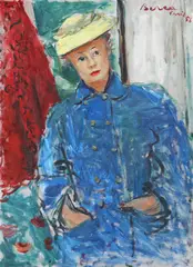 Dimitrie Berea, Pariziancă, 1956, ulei pe pânză