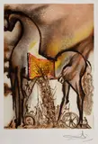 Calul troian by Salvador Dalí, cromolitografie, sold Jan 2021
