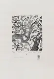 Flori pentru rege by Ștefan Câlția, 2017, serigrafie, sold Jan 2021