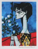 Jacqueline Roque by Pablo Picasso, cromolitografie, sold Jan 2021