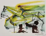 Caii de cursă by Salvador Dalí, cromolitografie, sold Jan 2021