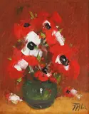 Nicolae Blei, Anemone, ulei pe pânză