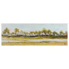 Cireși înfloriți by Nicolae Blei, ulei pe pânză, sold Jan 2021