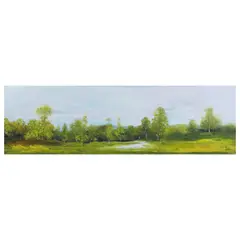 Peisaj pe Argeș by Nicolae Blei, ulei pe pânză, sold Jan 2021