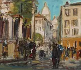 Vasile Mureșan Murivale, Montmartre, 1997, ulei pe pânză