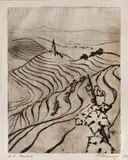 Marcel Chirnoagă, Dealuri, 1962, acvaforte și acvatintă