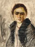 Samuel Mützner, Țărăncuță, acuarelă și creioane cerate pe hârtie