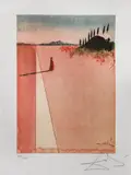 La jumătatea călătoriei by Salvador Dalí, cromolitografie, sold Jan 2021