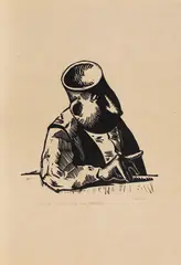 Jules Perahim, Cap ai, minte ce-ți mai trebuie?, xilogravură
