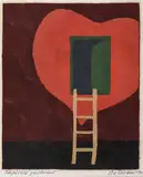 Vasile Dobrian, Împăcare postumă, 1991, linogravură