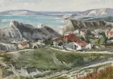 Radu Drăgoescu, Balcic, ulei pe carton