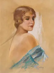 George Catargi, Eleganță, pastel pe hârtie