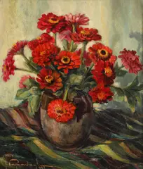 Ioan Papazoglu, Cârciumărese, 1953, ulei pe carton