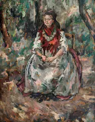 Traian Cornescu, Ghicitoarea, ulei pe carton