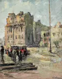 Nicolae Furduescu, Calea Rahovei, 1938, ulei pe carton