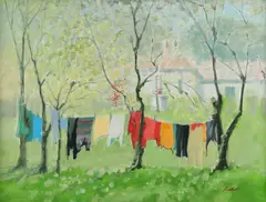 Constantin Daradici, Rufe la soare, ulei pe pânză