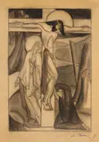 Lili Pancu, Plângerea, cărbune pe carton