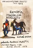 Magdalena Rădulescu, Proiect pentru afișul expoziției personale din 1957