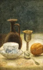 Theodor Pallady, Natură statică cu ceșcuță de porțelan, ulei pe lemn