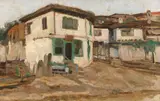 Cecilia Cuțescu-Storck, Peisaj din Balcic, ulei pe carton