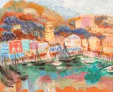 Nuni Dona, Monaco, 1945, ulei pe carton