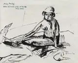 Constantin Bacalu, Mica Tonitza, tuș pe hârtie